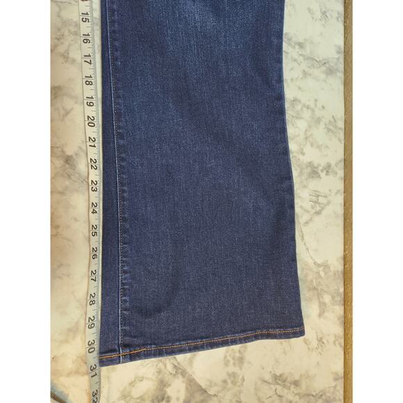 Old Navy Womens Blue Secret Slim Pockets High Rise Kicker Boot-Cut Jeans Size 22 - Picture 7 of 7